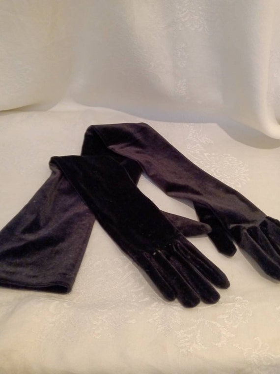 Gloves, evening gloves, formal accessories, black… - image 3