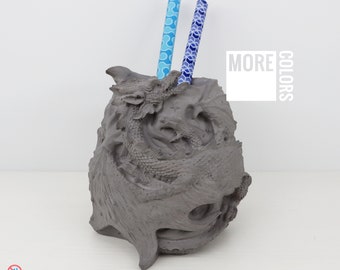 Drakenpotloodhouder – Fantasy bureauopberger – Decoratieve beker drakenpennen