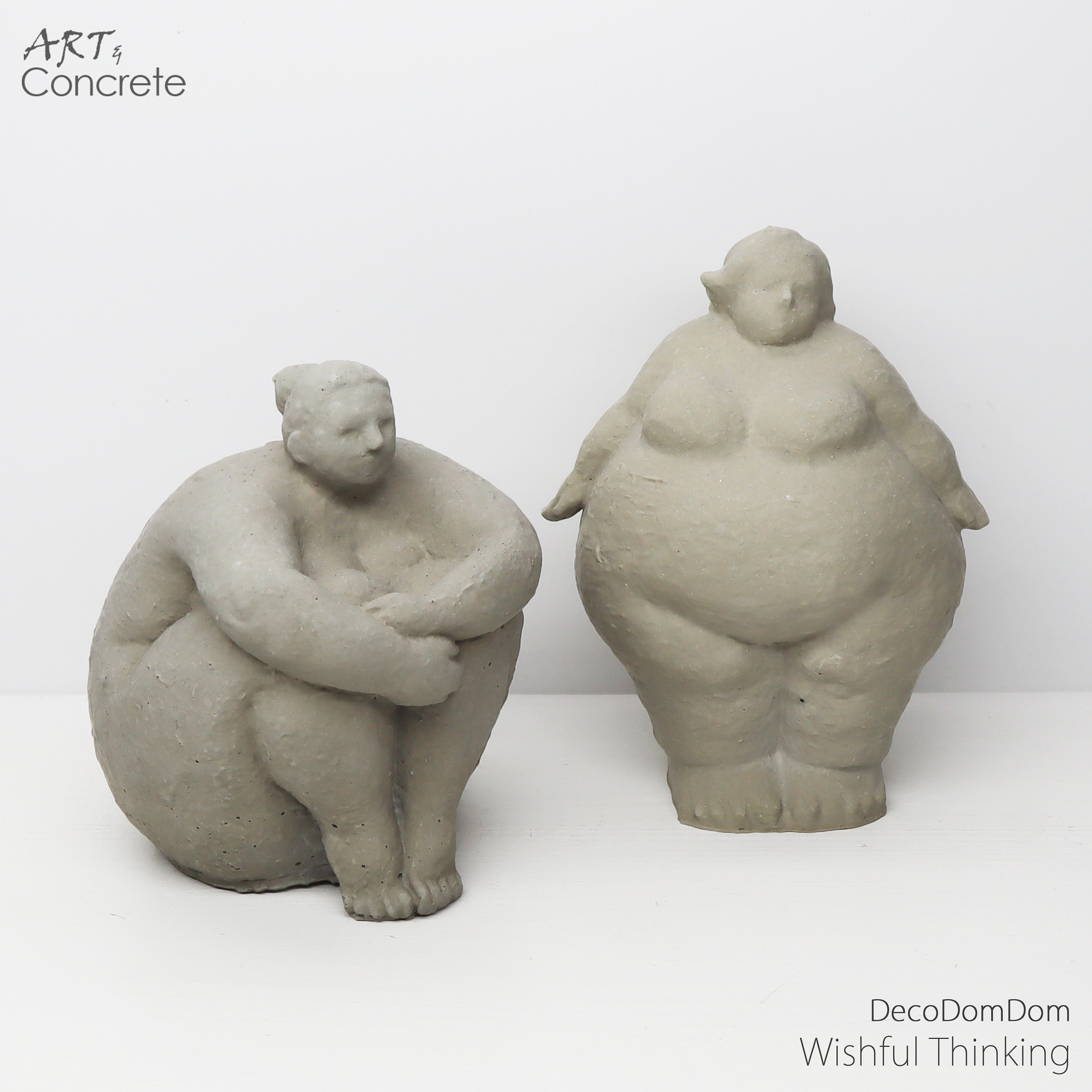 Nordic Fat Lady Sculpture Set . Figure SET - Raysin - Home Deco - Etsy