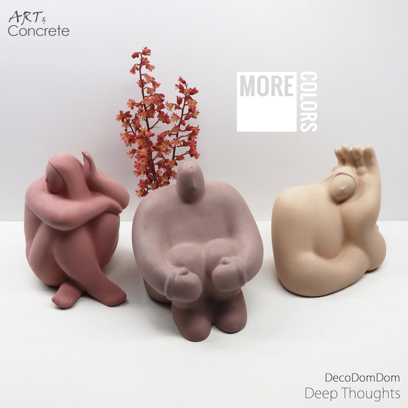 Sculpture Set - Statue - Abstract - Human Statue - Etsy