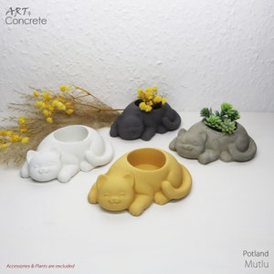 Figurine chat - Figurine décorative - Bougeoir