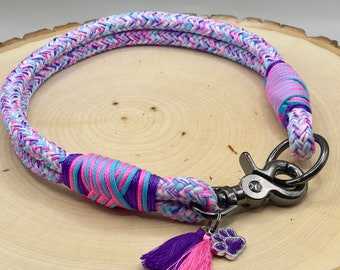 Design Your Own Luxy Paracord Rope Dog Matching Collar BioThane Adjustable Buckle Strap Medium and Large/X-Large  Dogs