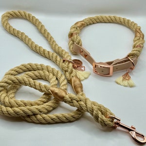 Design Your Own PPM Twisted Rope Dog Collar and/or Leash for Neck Sizes 14+ Inches