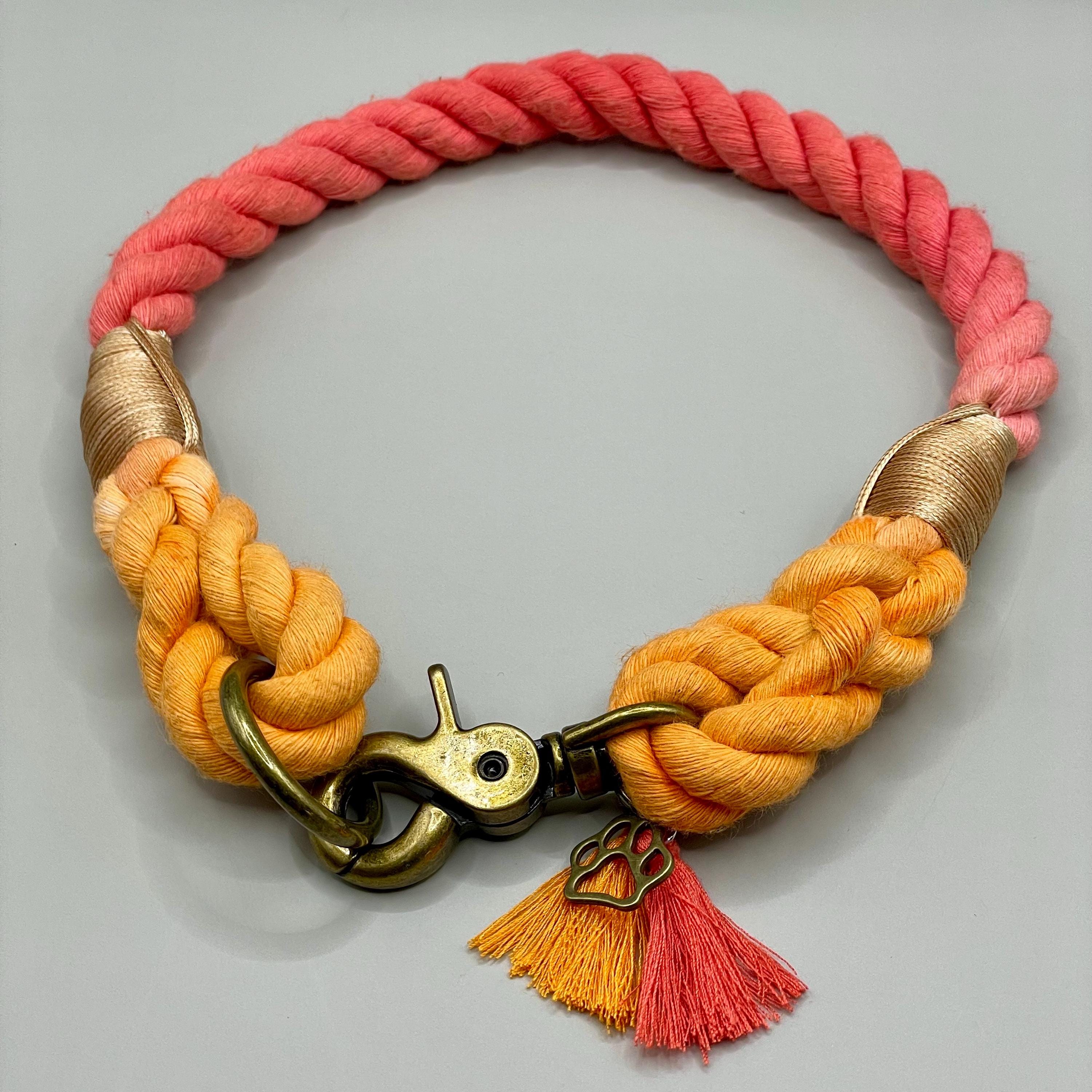 Rope Dog Collar Etsy Canada