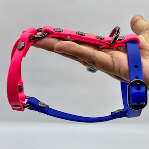 Design Your Own One or Two Color(s) BioThane® Waterproof Stink Proof Harness For Tiny Dogs Up to Fifteen Pounds (15 lbs)