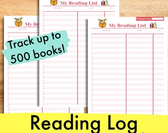 Reading Log for Kids - Track Books Your Child Reads