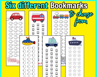 Reading Log Bookmarks, Reading Log for Kids, Printable