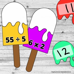 Multiplication Division Math Activity Practice Printable - 3rd Grade 4th Grade 5th Grade Homeschool