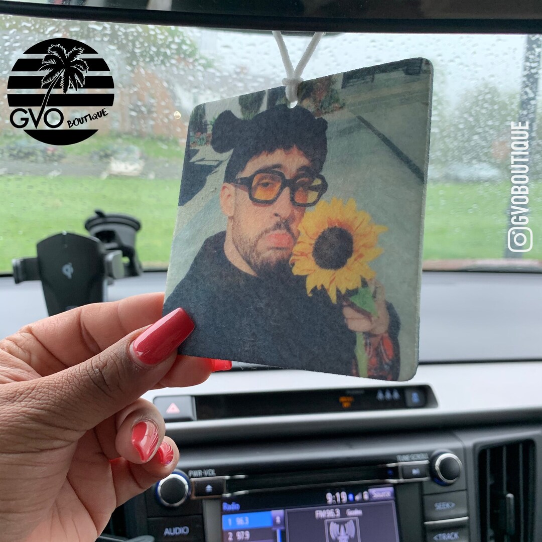 Bad Bunny Car Air Fresheners Ambientador De Carro Bad Etsy