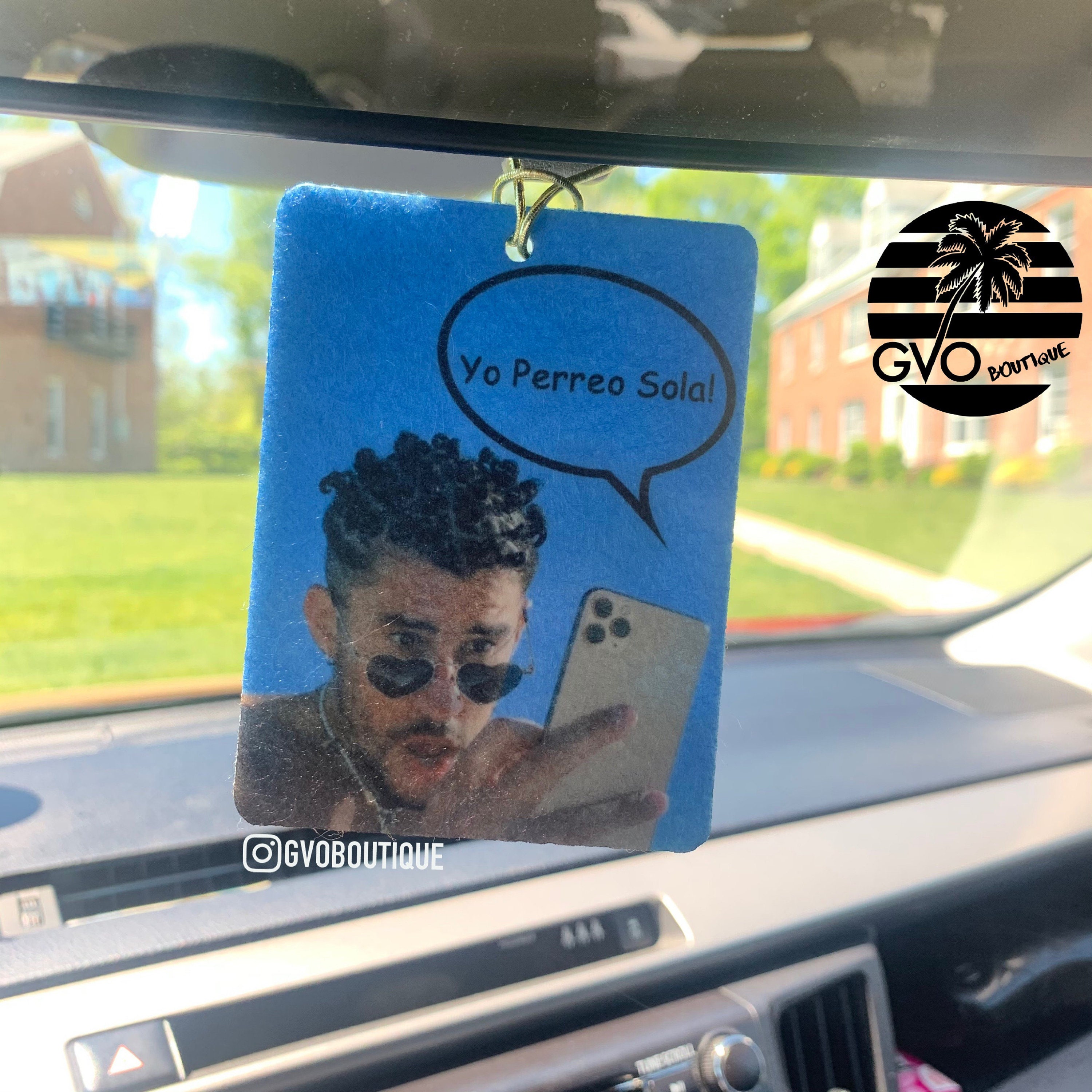 Bad Bunny Car Air Fresheners Ambientador De Carro Bad Etsy