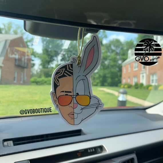 Bad Bunny car Air Fresheners Ambientador de carro Bad Etsy