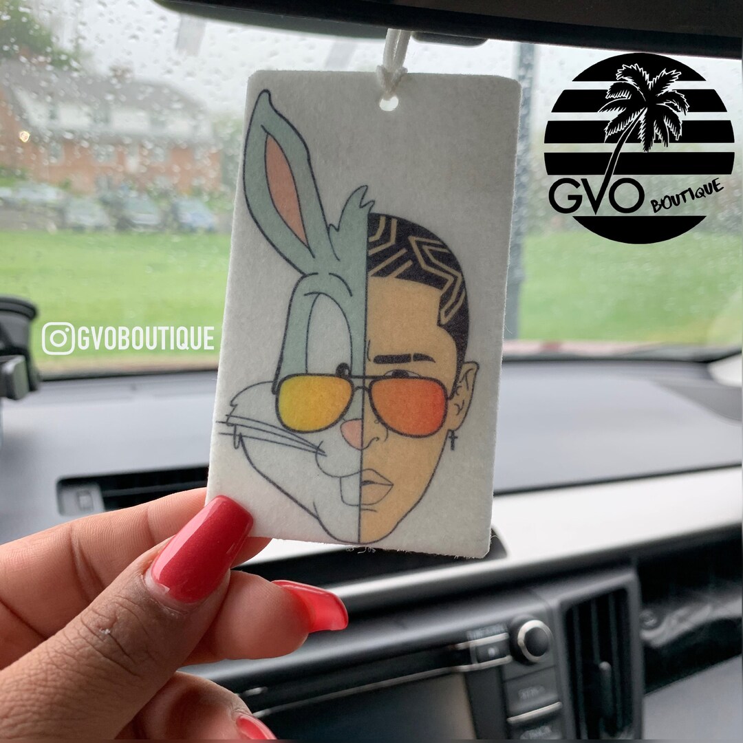 Bad Bunny Car Air Fresheners Ambientador De Carro Bad Bunny Air