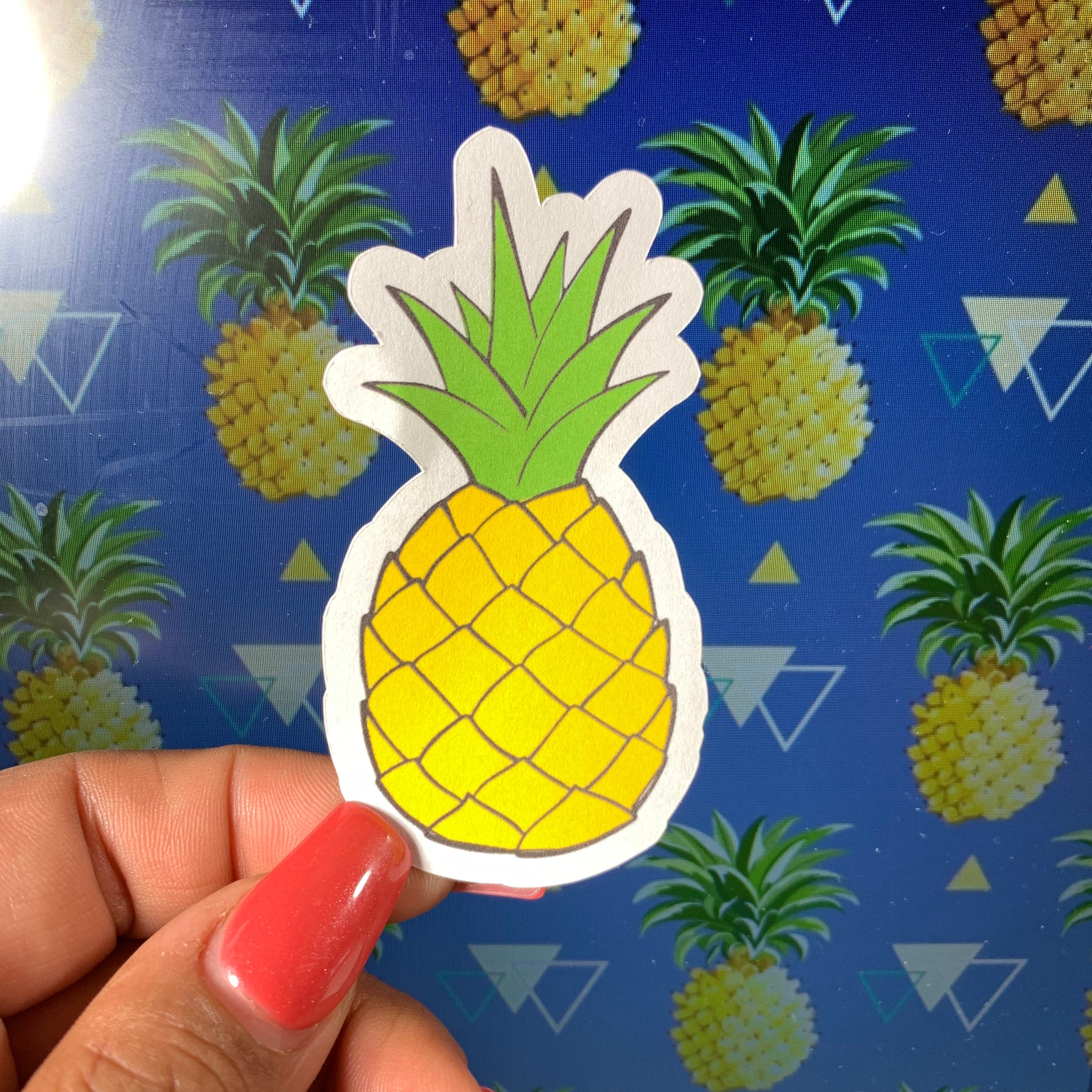 Pinappe Sticker Pineapple Paper Stickers - Etsy