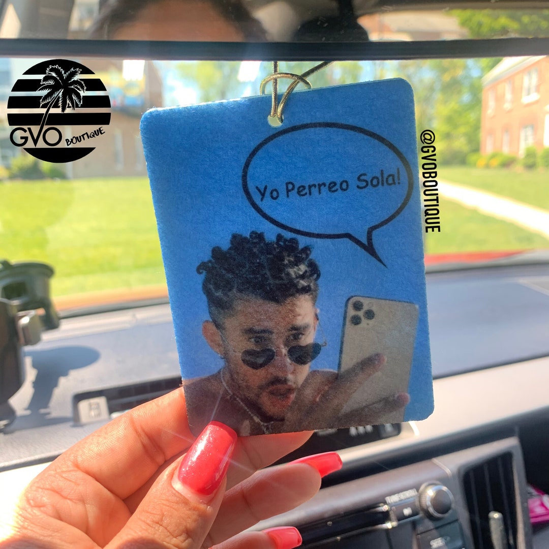 Bad Bunny Car Air Fresheners Ambientador De Carro Bad Etsy