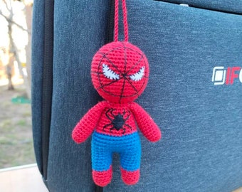 Crochet keychain super hero decor