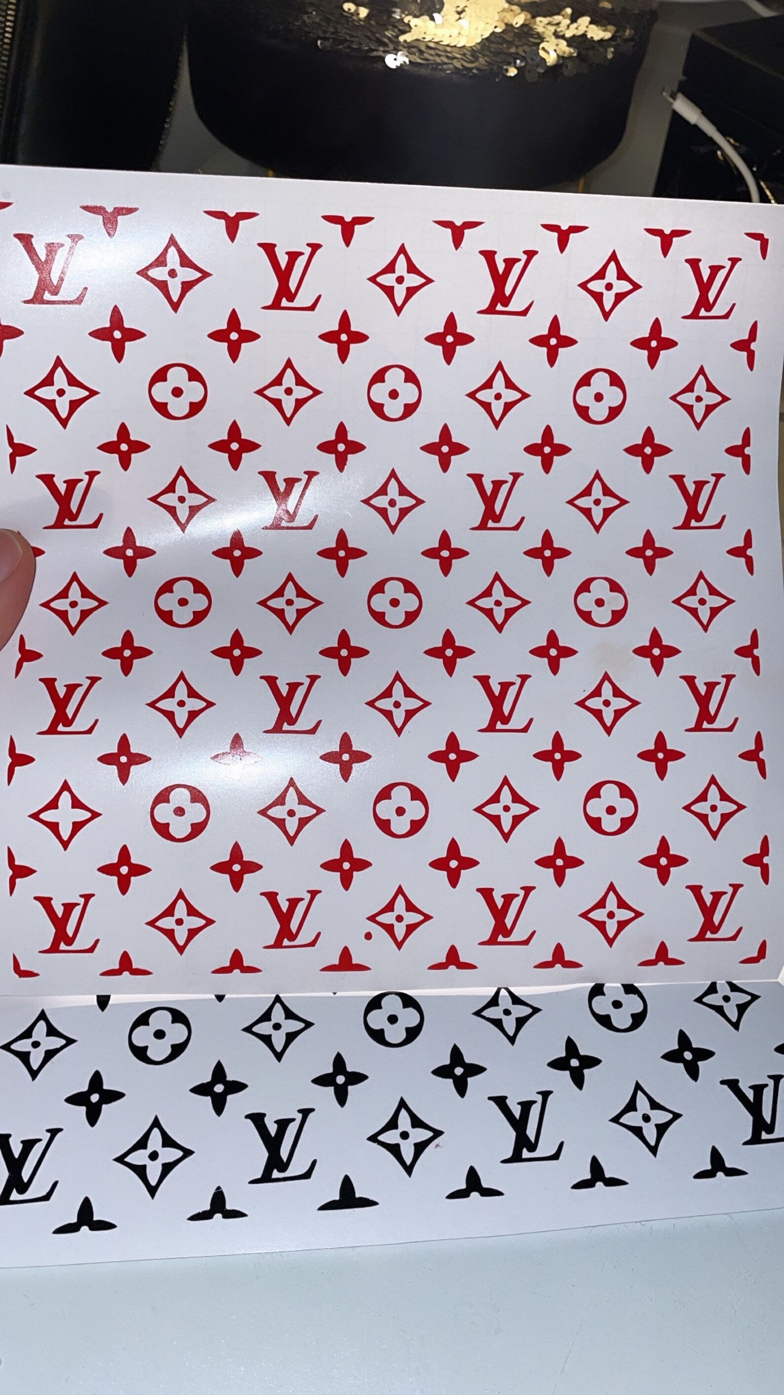 Plate Louis Vuitton vinyl stickers Etsy