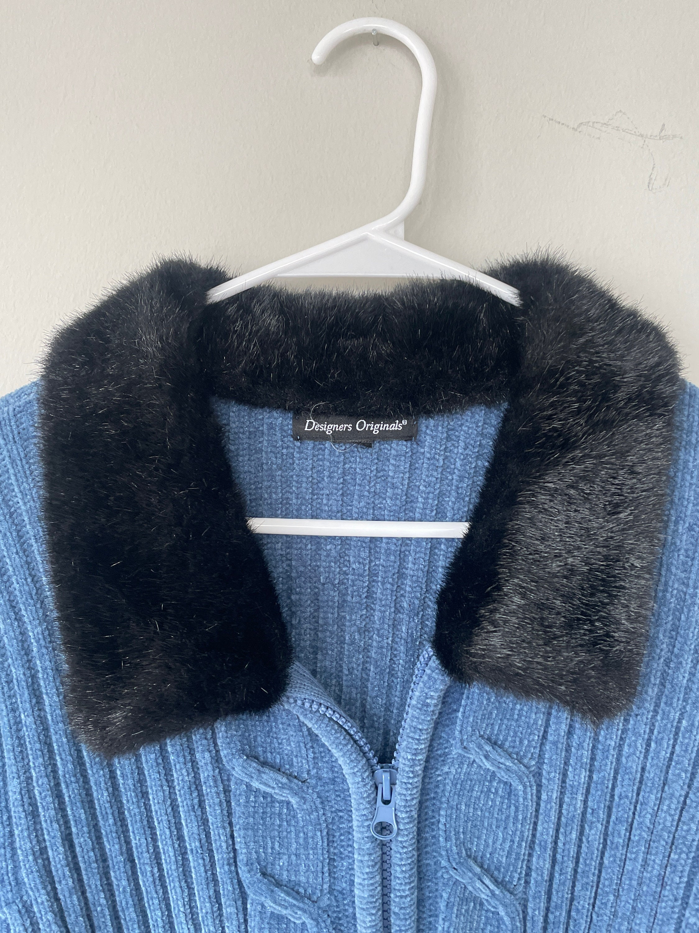 vtg fur knit best zip付き jantiquecurios Vintage Japanese Y2K Ribbed Diesel Style Opium Knit Sweater