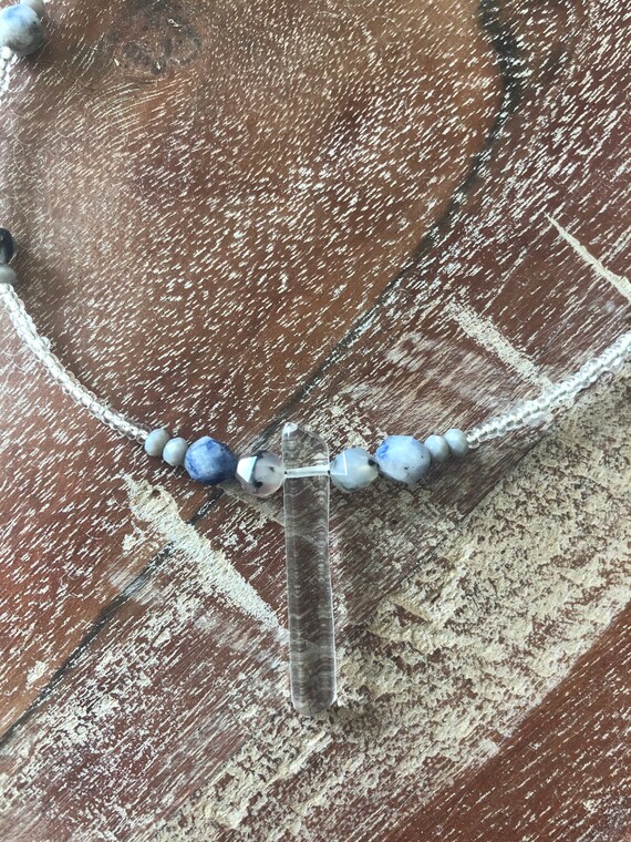 Agate clearance bead necklace