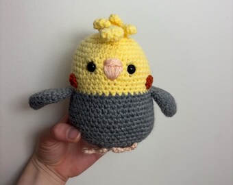 Pájaro de peluche tejido a crochet