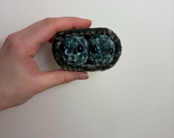 Guisantes en vaina de peluche a crochet