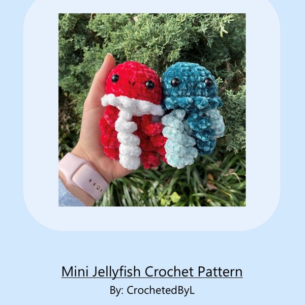 Mini jellyfish crochet pattern