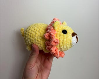 León de peluche tejido a crochet