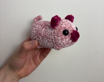 Cerdo de peluche tejido a crochet