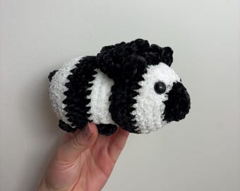 Peluche de cebra de crochet