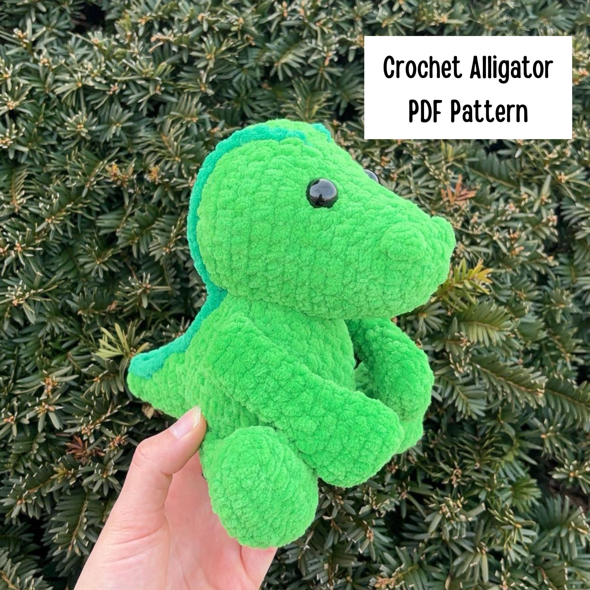 30 Alligator Crochet Patterns for Handmade Gifts, Nursery Decor, and Playful Amigurumi 26 Alexander the Sitting Alligator Pattern