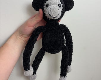 Gorila de peluche tejido a crochet