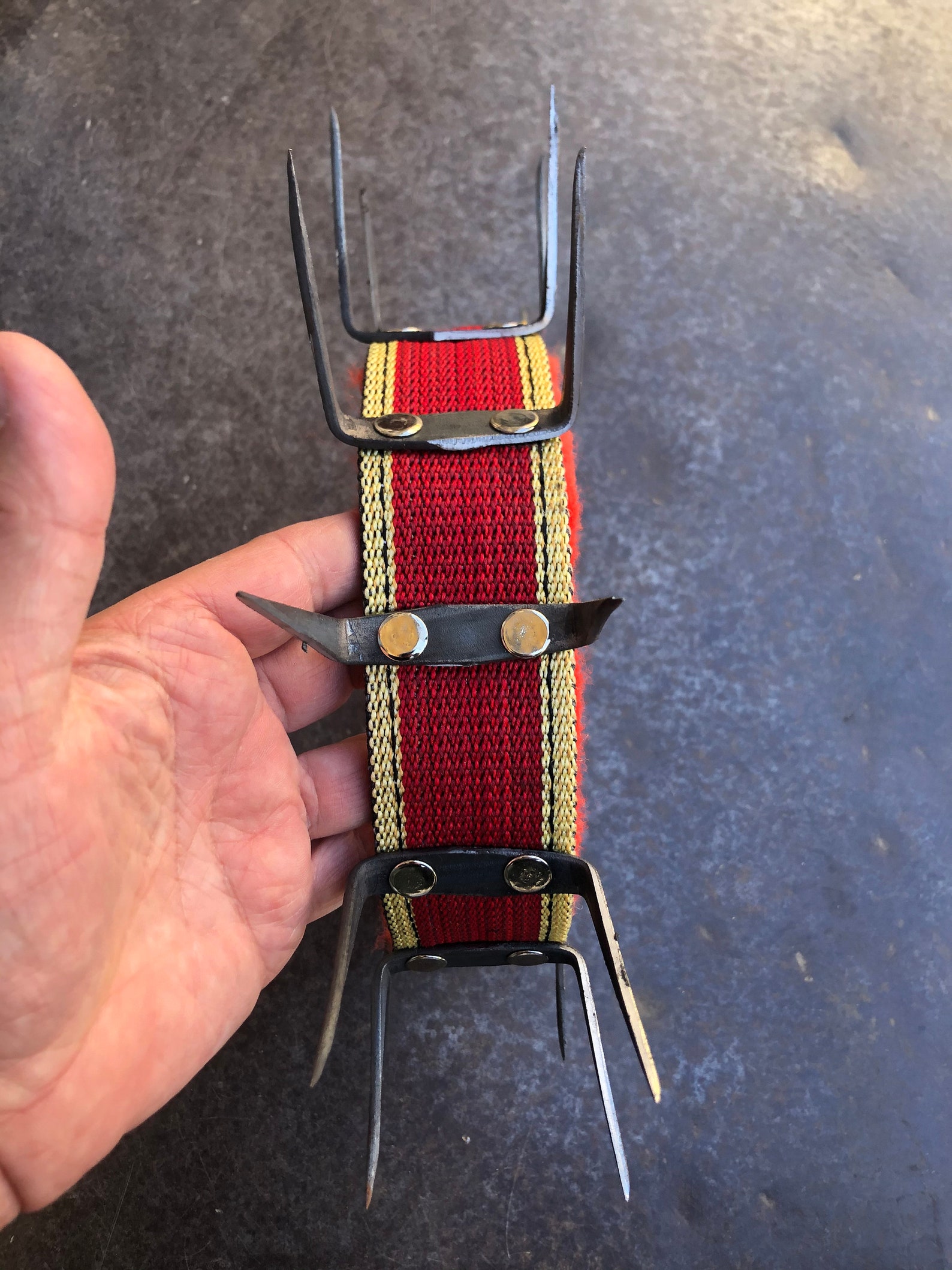 Turkish Kangal dog collar agains wolf attack iron spiked hand Etsy