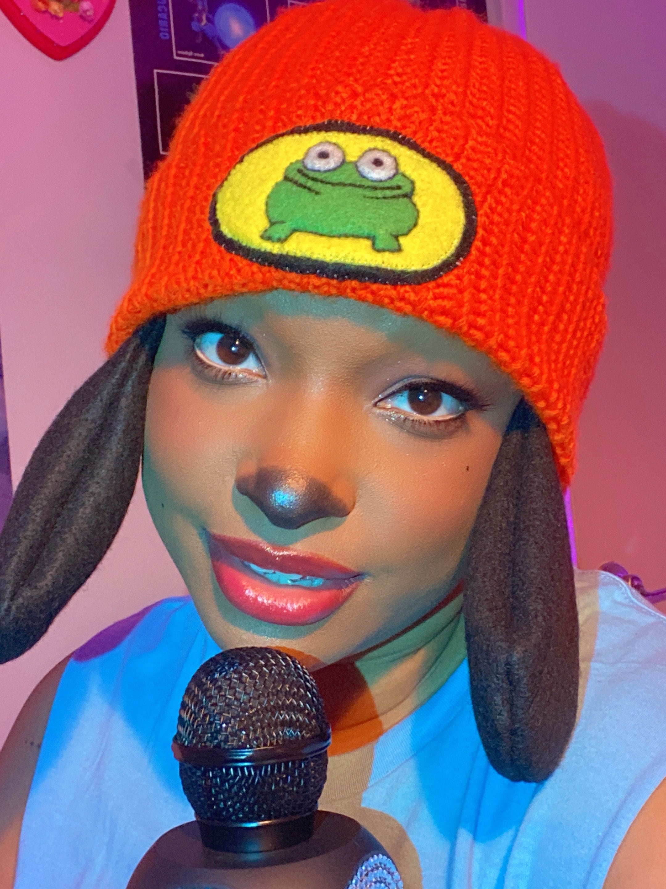 帽子 PARAPPA x DE LA SOUL x WDS KNIT CAP Parappa The Rapper Knitted Hat Women Men Winter Hat Warm Beanie