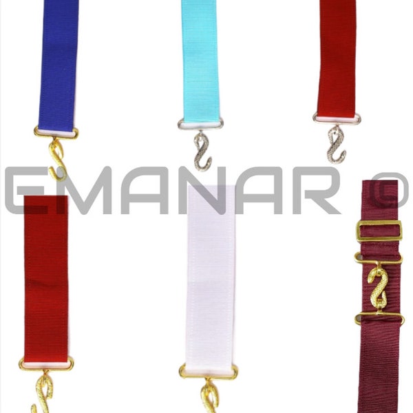 Masonic regalia masonic apron belt extenders all ranks and colours NEW
