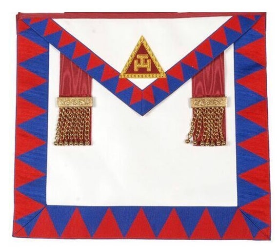 Masonic Royal Arch Companions Lambskin Apron – Embroidered Taus Chapter Regalia