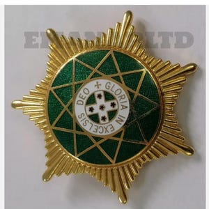 Insigne de bijou étoile d&#39;or membre de l&#39;Ordre royal d&#39;Écosse vintage maçonnique NEUF