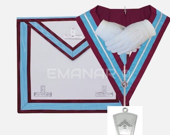 Masonic Regalia Mark Past Master WM Apron, Collar, Jewel, Gloves *NEW*