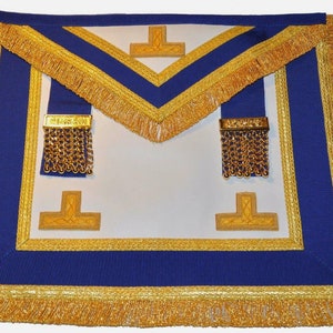 Masonic Regalia Craft Provincial Full Dress Apron Lammfell NEU