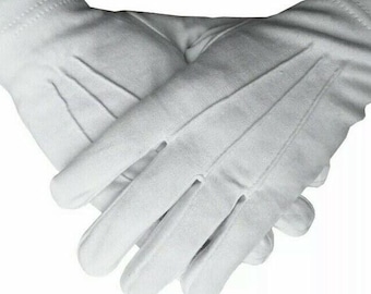 Masonic Regalia 100% Baumwolle weiße Handschuhe