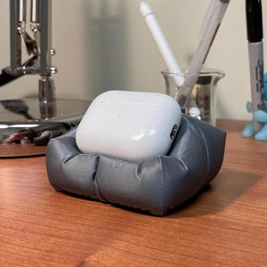 Airpods Pro Charging Stand Pillow Couch Cushion - Perfect desk gadget gift for men, women, Uses Apple Watch charger
