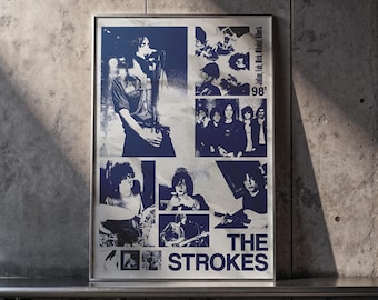 The Strokes Poster | Band Kunstdruck | Musik Raum Dekor | Poster für Schlafzimmer