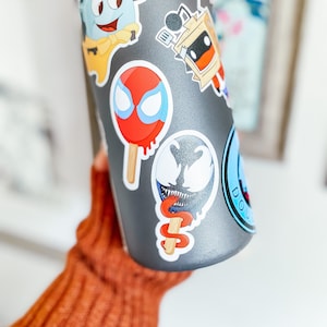 Venom Popsicle Vinyl Sticker | Matte/Glossy Sticker for Kindle, iPad, Tumbler, Phone Cases, Laptop, and Skateboard