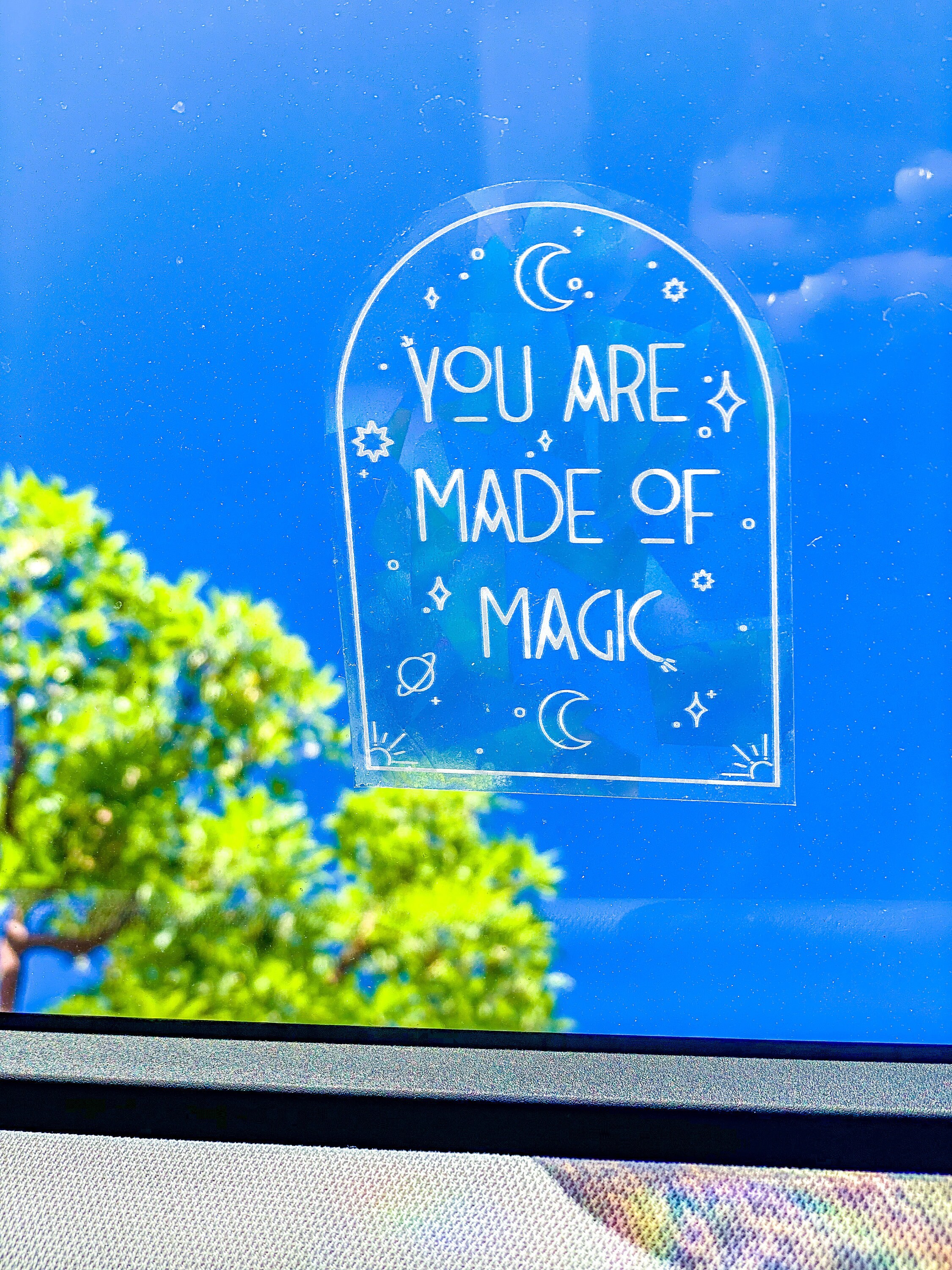 Sun Catcher Window Sticker Prismatic Rainbow Sticker Disney Castle