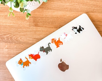 Magical Kittens Sticker | Vinyl Sticker for Kindle, iPad, Tumbler, Phone Cases, Laptop, and Skateboard
