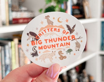 BTMRR Critters Vinyl Sticker | Matte/Glossy Sticker for Kindle, iPad, Tumbler, Phone Cases, Laptop, and Skateboard