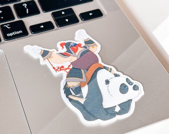 Mushu Panda Vinyl Sticker | Matte/Glossy Sticker for Kindle, iPad, Tumbler, Phone Cases, Laptop, and Skateboard