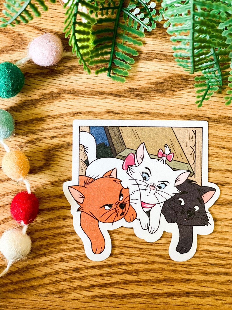 Aristocats Kittens Vinyl Sticker Matte/glossy Sticker for | Etsy