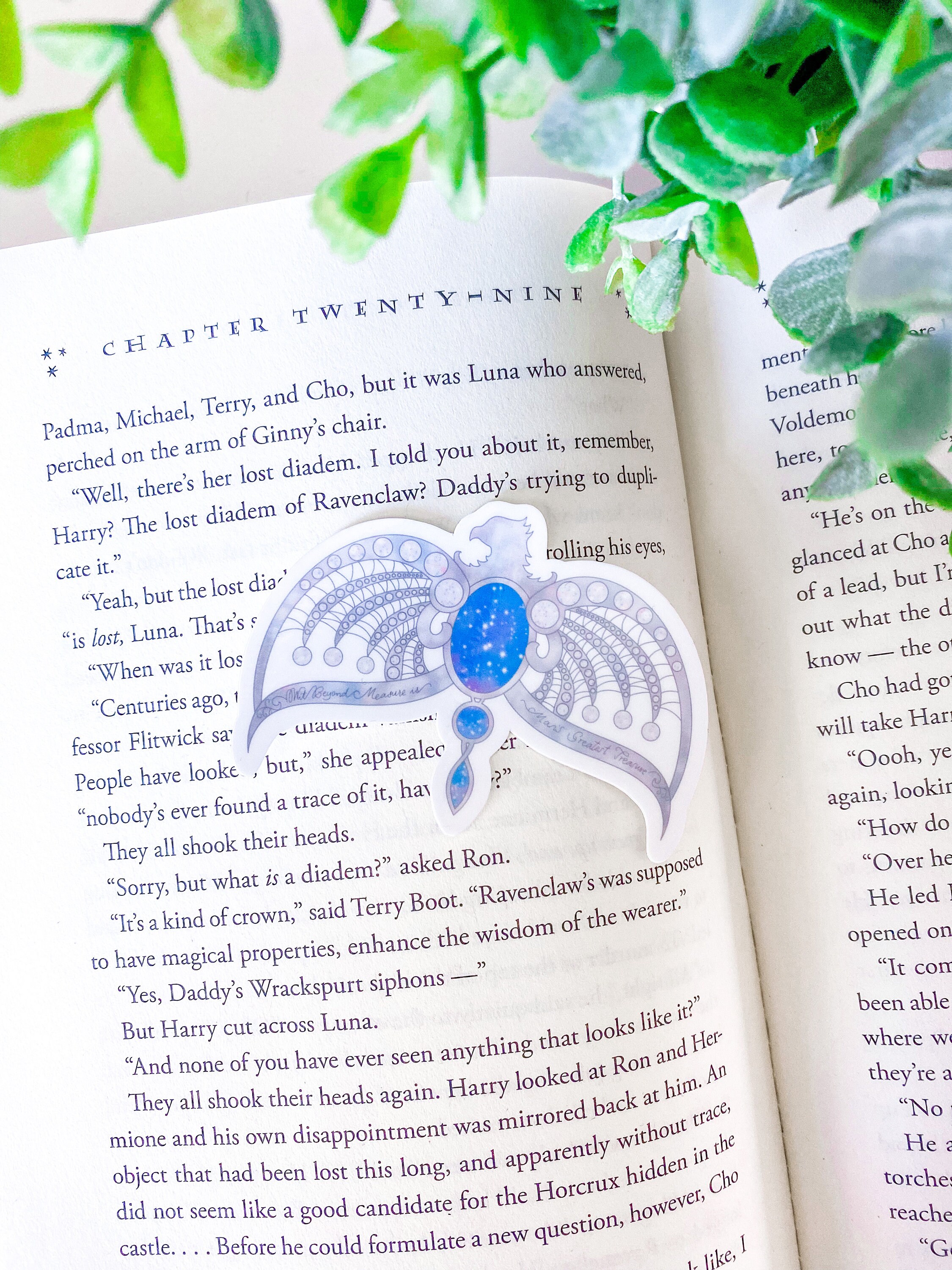 Rowena Ravenclaw's Diadem - Harry Potter Graphic Art PrintsMinaLima