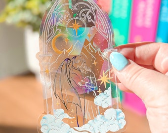 Officially Licensed Starfall Suncatcher Sticker - Prismatic Window Rainbow Sticker, Window Car Decal, ACOTAR, Velaris, City of Starlight SJM