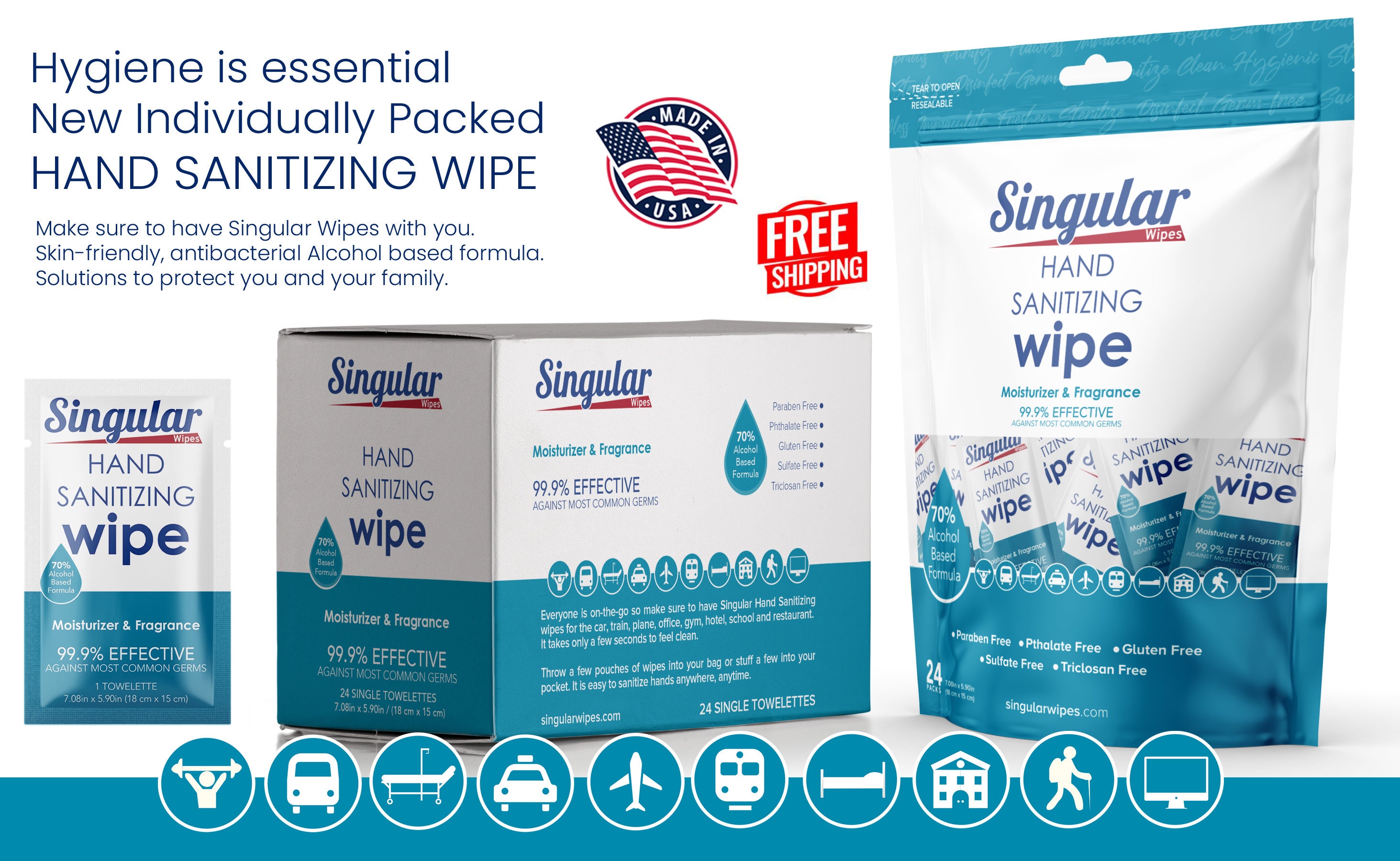 Travel Hand Wipes Etsy