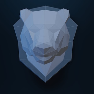 Papercraft Tiger, SVG, PDF. Paper Craft Panther Model, Lion PDF template, 3D tiger sculpture, Low poly pattern Cat Dog, Origami Animal
